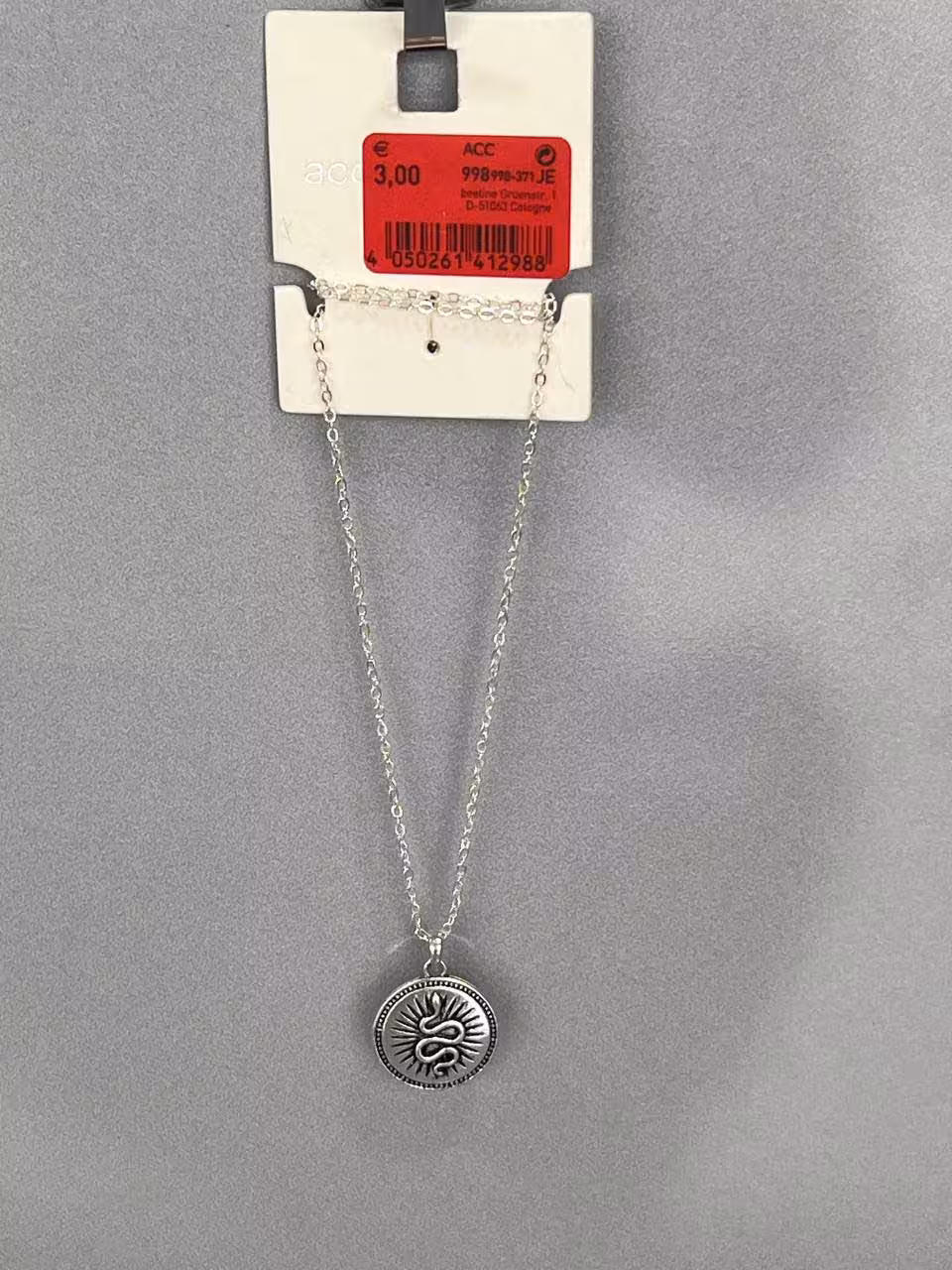 گردنبند پلاک مار