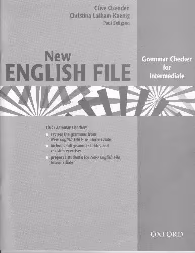 خرید و دانلود نسخه کامل کتاب New English File Grammar Checker for Intermediate