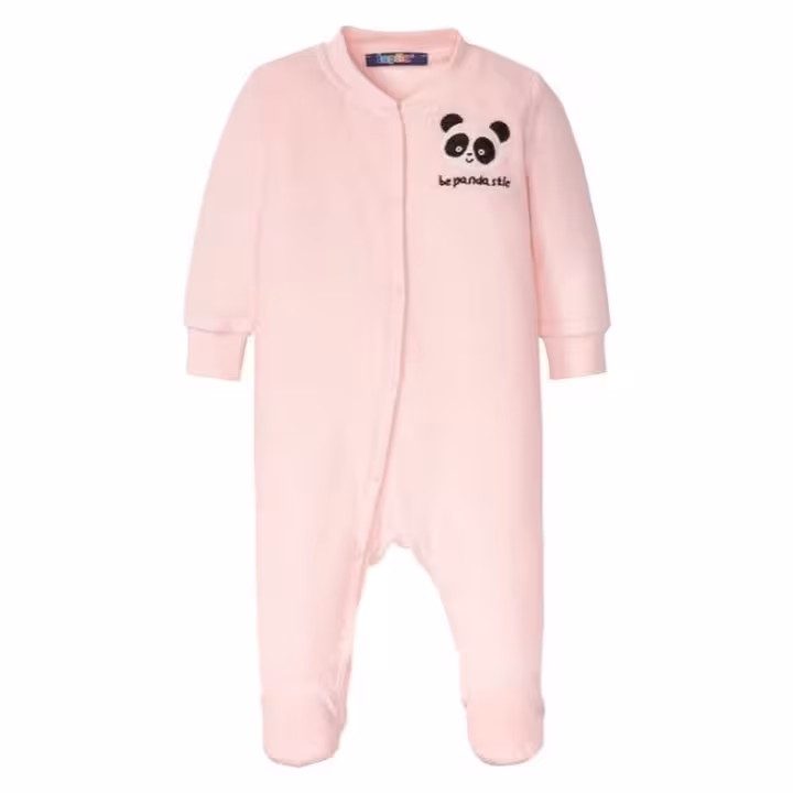 سرهمی جورابدار حوله ای لوپیلو وارداتی، کیفیت عالی، گرم و راحت، سایز 3 تا 6 ماه،، قد :60