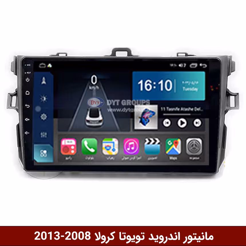 مانیتور اندروید تویوتا کرولا 2008-2013 برند وینکا مدل Winca GL855 سری S500