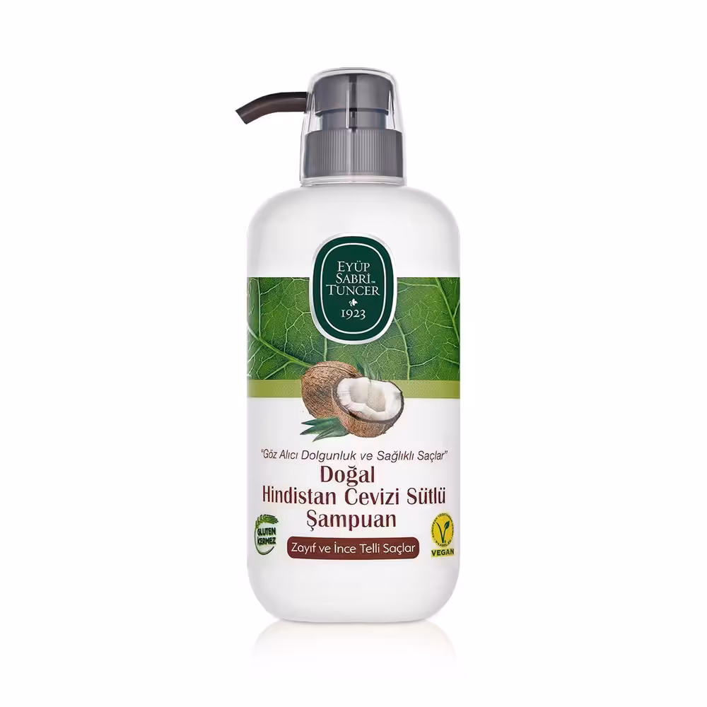 شامپو ایوب صبری با عصاره شیر نارگیل مناسب موهای ضعیف حجم 600 میلی‌لیتر