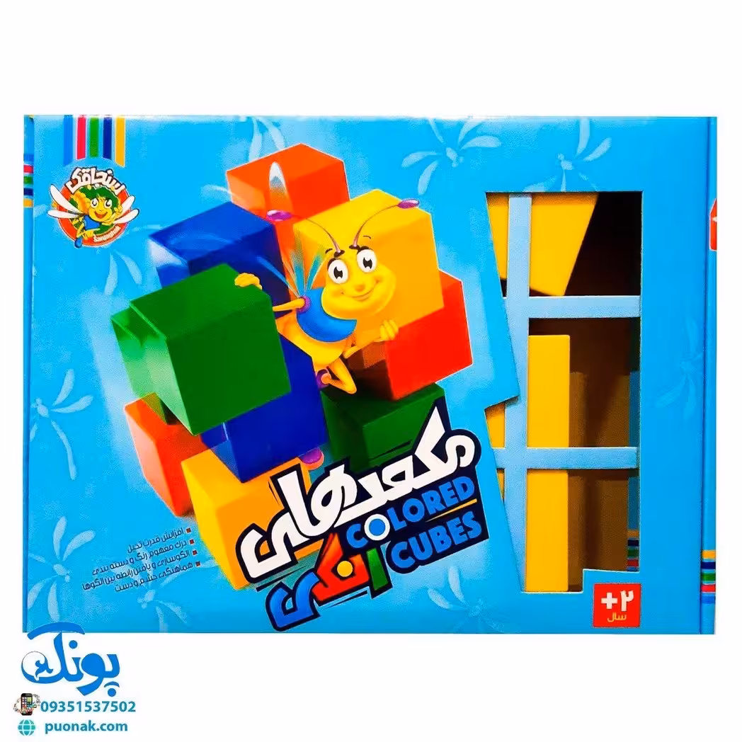بازی فکری مکعب‌های رنگی سنجاقک 12 تایی | COLORED CUBES