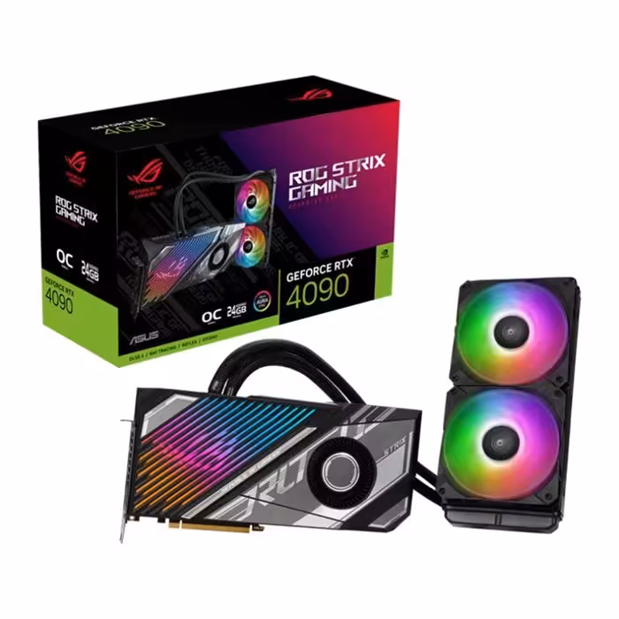 کارت گرافیک ایسوس ROG Strix LC GeForce RTX 4090 24GB GDDR6X OC Edition