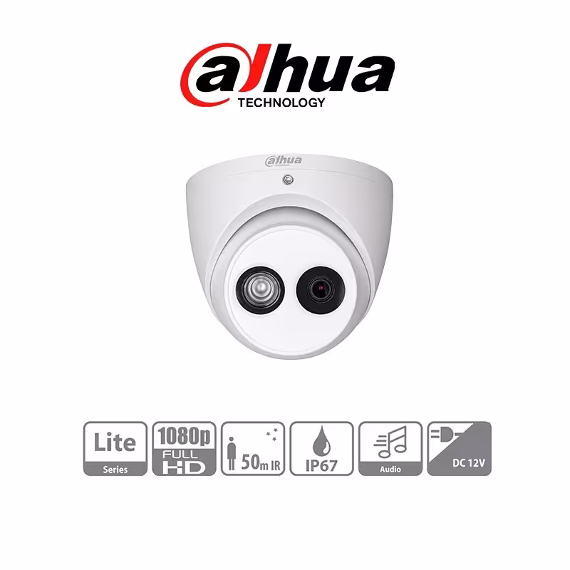 دوربین مداربسته داهوا مدل DAHUA 1200EMP-A میکروفون دار 