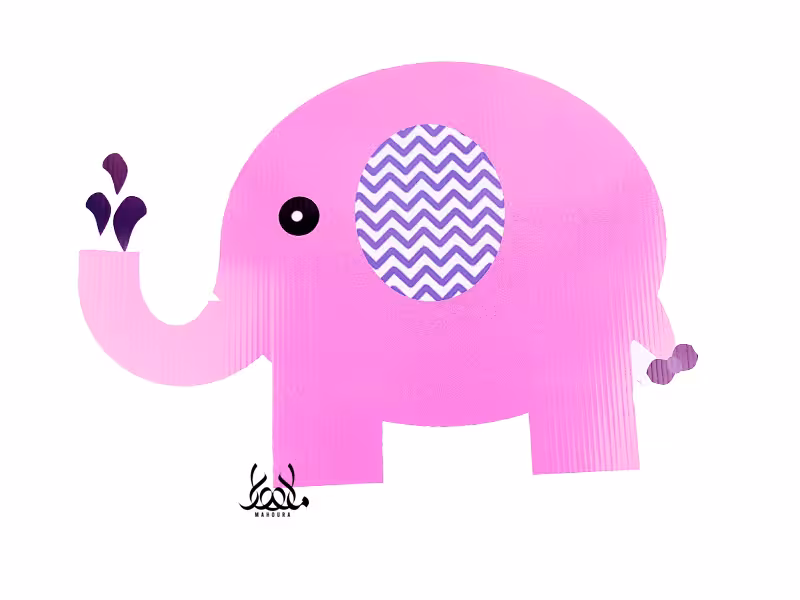 استند فیل صورتی 70 سانت (ارسال فقط تهران)