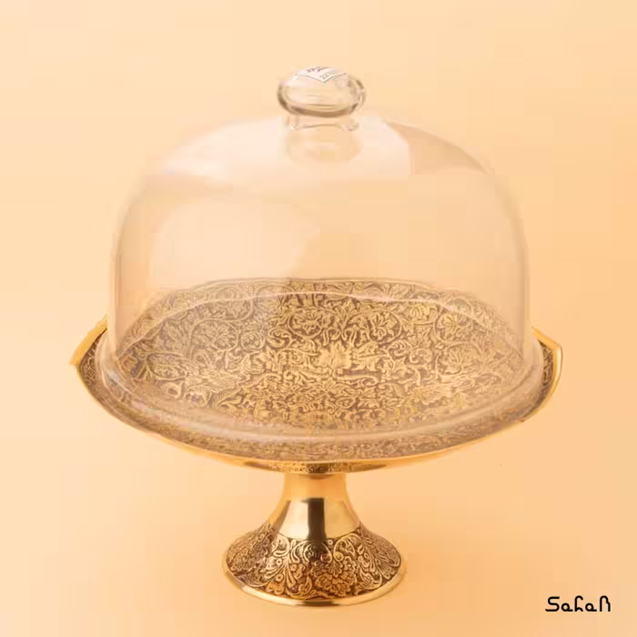 کیک خوری برنجی هندی پایه دار