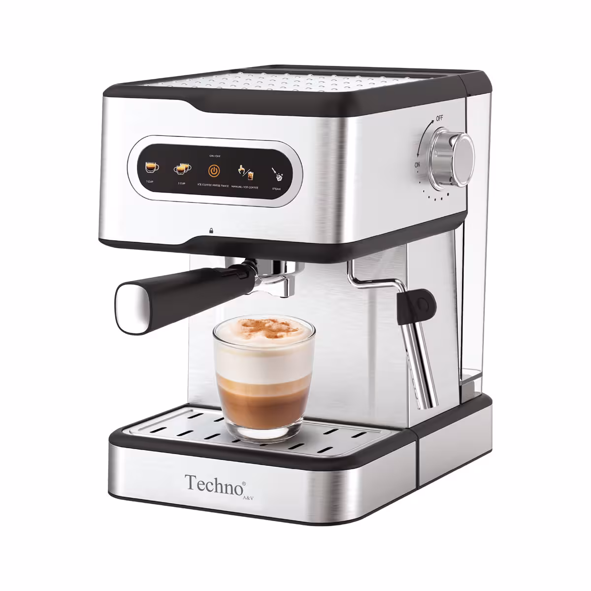 اسپرسو ساز تکنو مدل TE-830 ایتالیی 20 بار پمپ