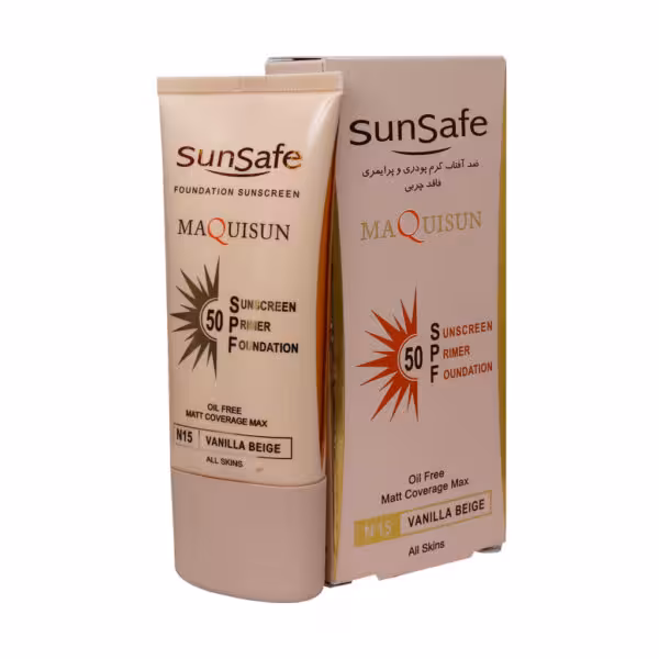 کرم ضد آفتاب کرم پودری و پرایمری SPF50 سان سیف 40 میلی لیتر