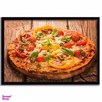 تابلو نوری بکلیت طرح پیتزا و فست فود مدل لایت باکس کد B-S87