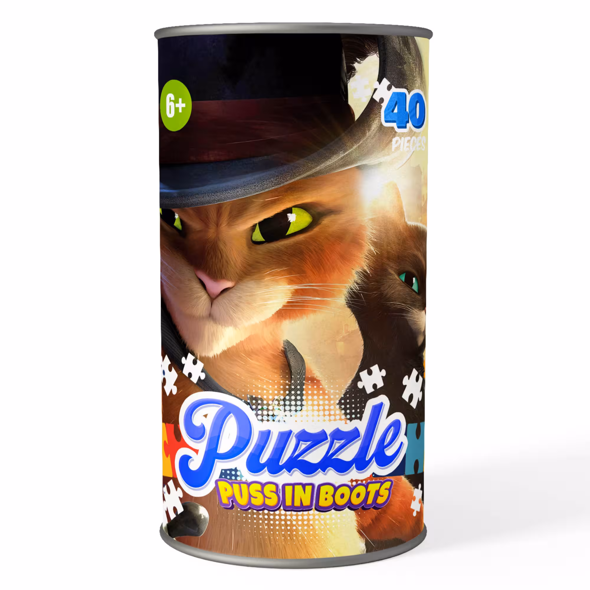 پازل 40 تکه کارتون گربه چکمه پوش