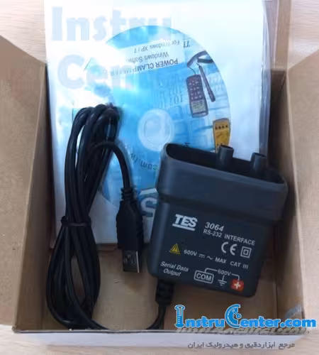 آداپتور اتصال به کامپیوتر پاور متر کلمپی TES-3064 ساخت tes