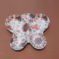 زیر قاشقی ملامین  مدل پروانه ای کد P-70