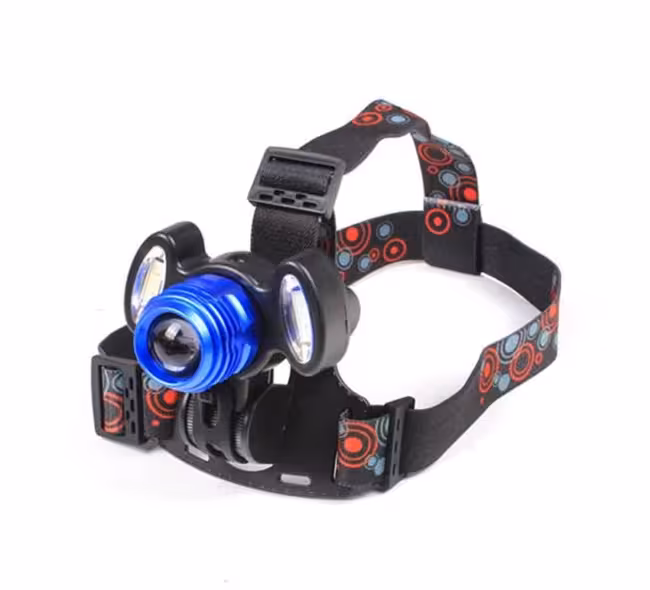 چراغ قوه پیشانی یو وی سه لامپ مدل UV LIGHT