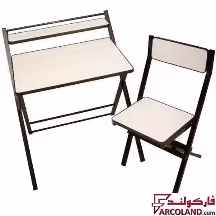 ست میز تحریر و صندلی مدل تاشو دانشجویی کد 33