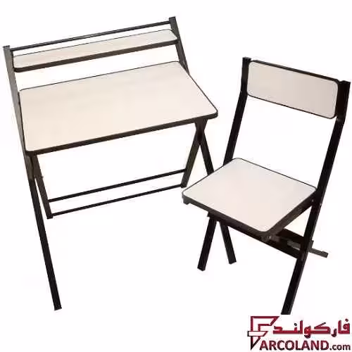 ست میز تحریر و صندلی مدل تاشو دانشجویی کد 33