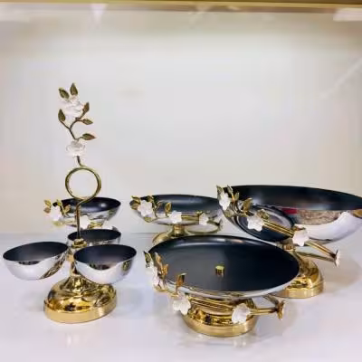 ست 5تیکه شکوفه سیلور