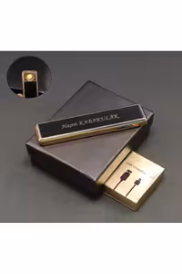 فندک برقی قابل شارژ با USB، هدیه‌ای شخصی‌سازی‌شده برای روز ولنتاین، سال نو و روز پدر - 5405