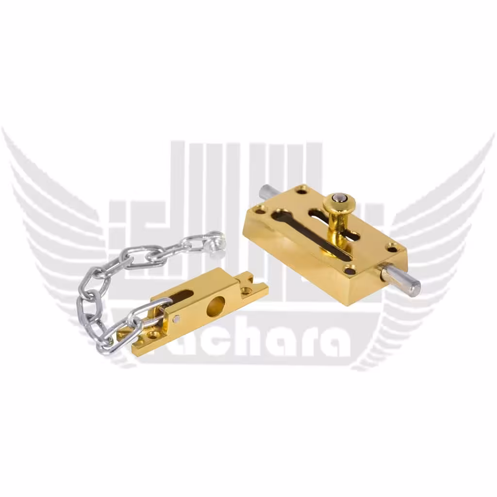 قفل شب بند زنجیر دار رنگ طلایی RITMA LUX LOCK