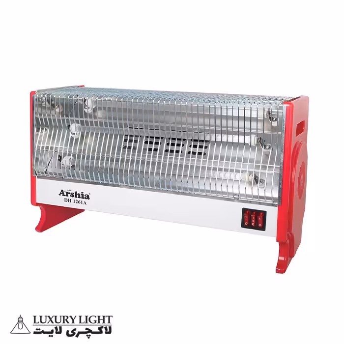 بخاری برقی 3 شعله 1800 وات ارشیا فن دار مدل 1261A