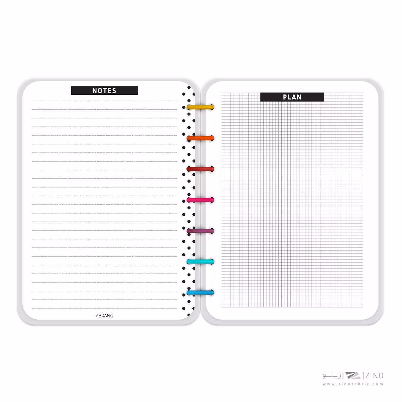 دفتر100برگ مجلد دکمه ای آبرنگ سری بیگ