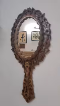 آیینه دستی معرق منبت کد 1055
