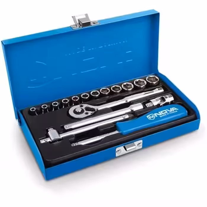 جعبه بکس 1.4 اینچ، 17 پارچه نووا مدل 7003