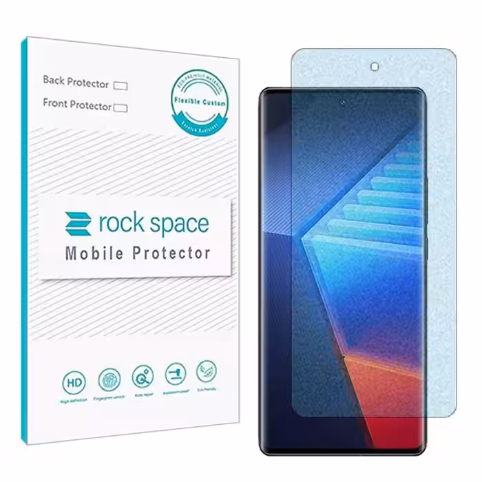 گلس ویوو iQOO 10 Pro مدل نانو هیدروژل مات آنتی بلو برند راک اسپیس کد S