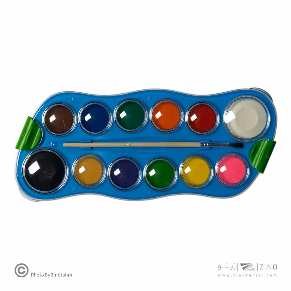 آبرنگ12رنگ همراه با قلمو اسکول فنز کد92422