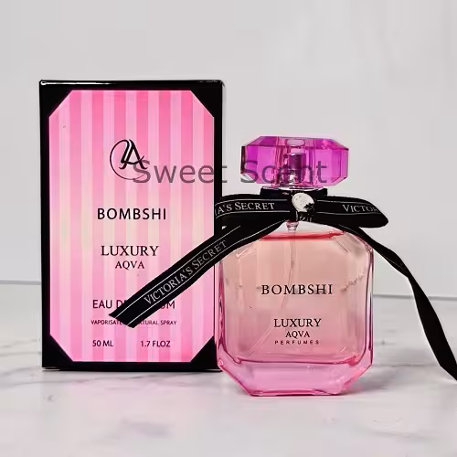 عطر ادکلن ویکتوریا سکرت بامبشل صورتی زنانه لاکچری آکوا | Victoria Secret Bombshell Luxury Aqva حجم 50 میل(شرکتی)