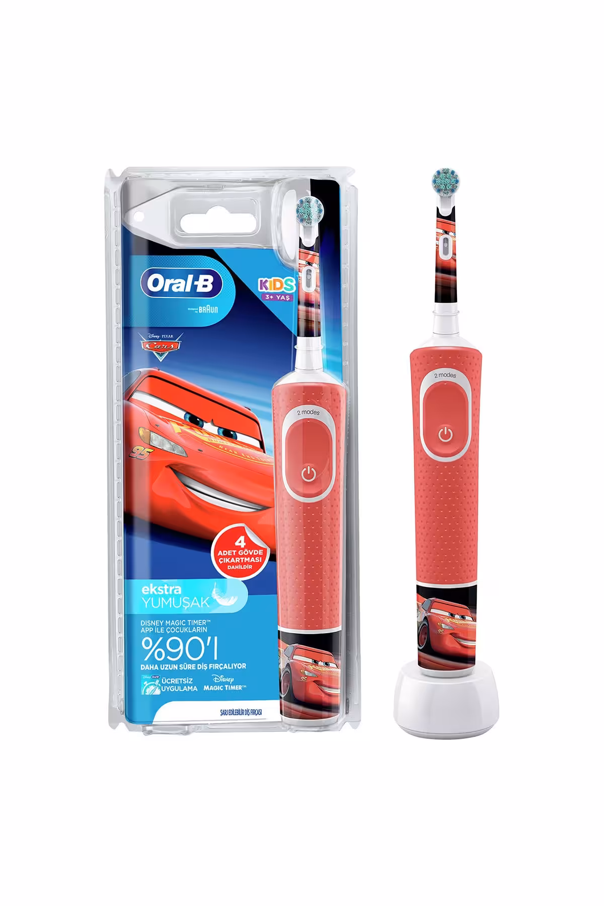 مسواک برقی بچگانه Oral-B مدل D100 طرح ماشینها