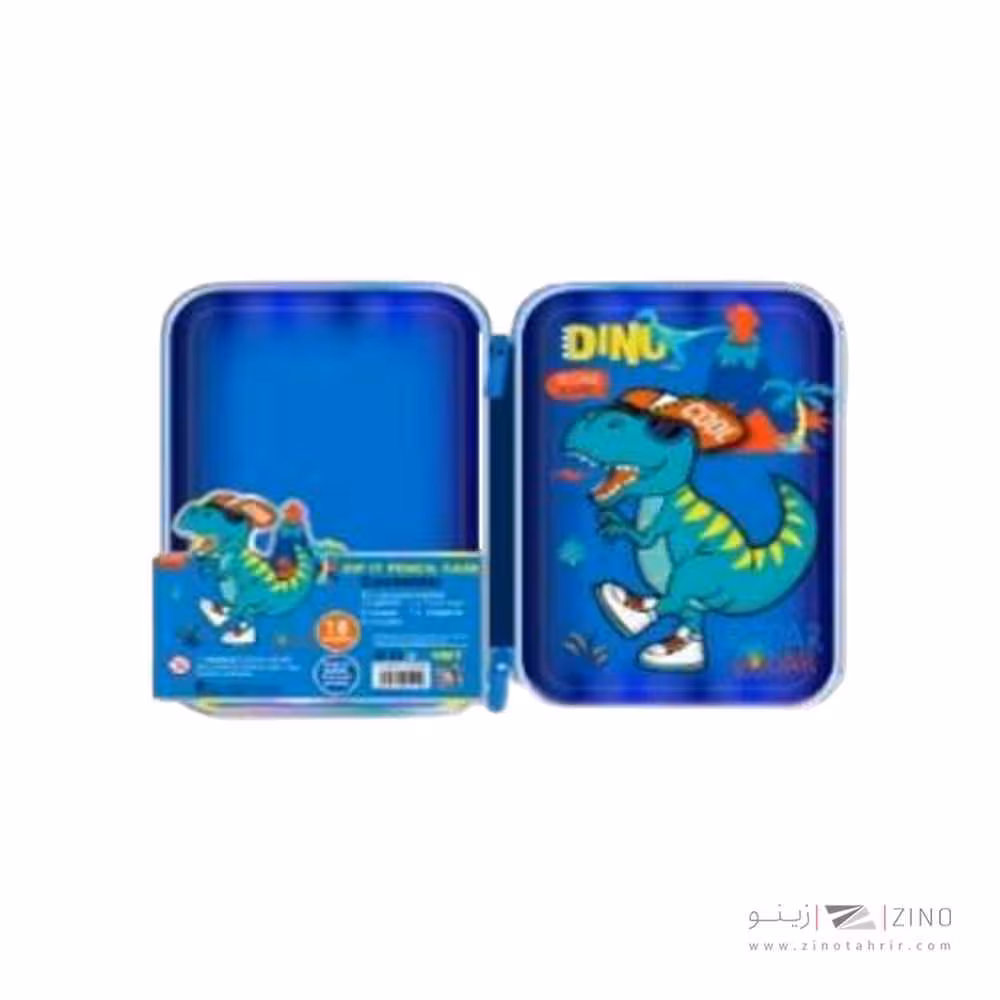 جامدادی تک زیپ هارد باکس وست دایناسور کدU2109A-2