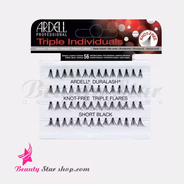 مژه بدون گره سه بعدی تریپل آردل سایز شورت