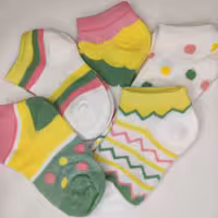 جورابهای وارداتی رنگی دخترانه پسرانه ( سایز کوچک S - بزرگ L )