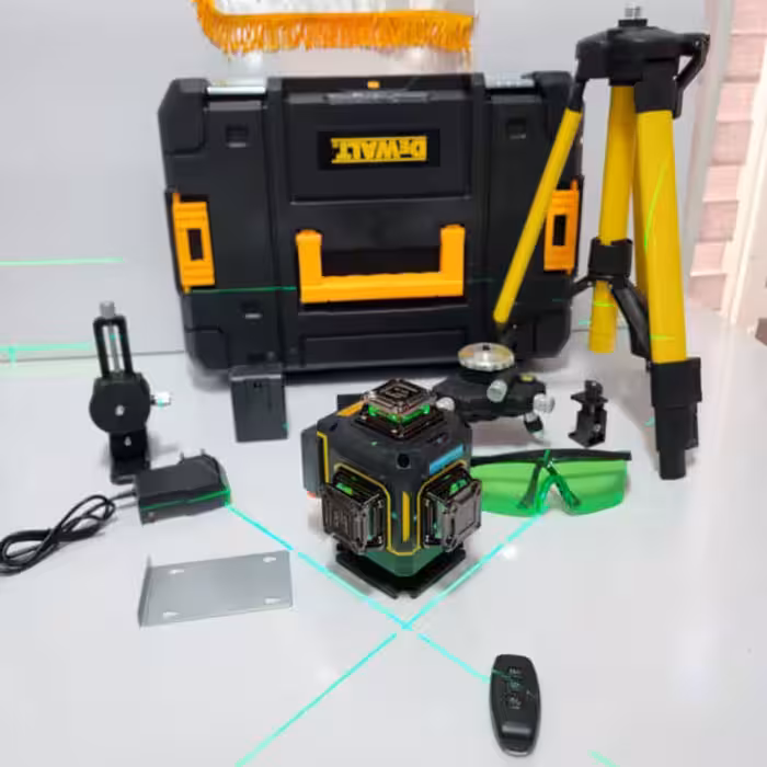 تراز لیزری 4 خط دیوالت 16 لاین نور سبز و 360 درجه مدل 16Line-4D