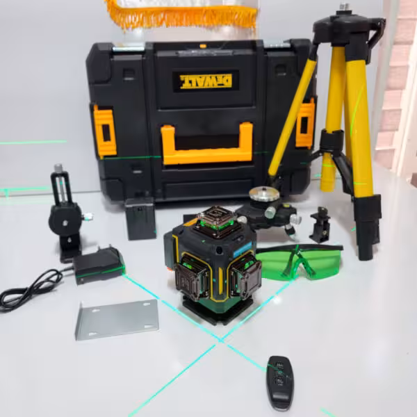 تراز لیزری 4 خط دیوالت 16 لاین نور سبز و 360 درجه مدل 16Line-4D