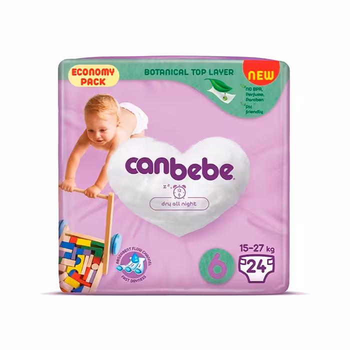 پوشک بچه جان به به سایز 6 بسته 24 عددی