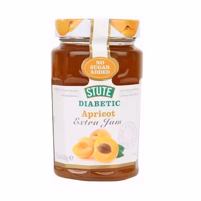 مربای بدون قند و دیابتی Stute با طعم زردآلو وزن 430 گرم