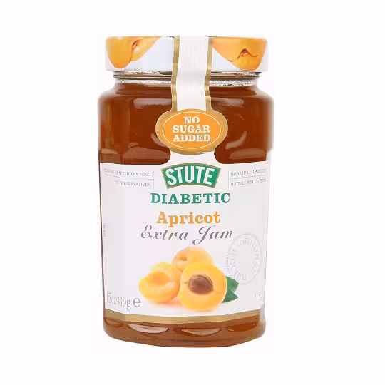 مربای بدون قند و دیابتی Stute با طعم زردآلو وزن 430 گرم