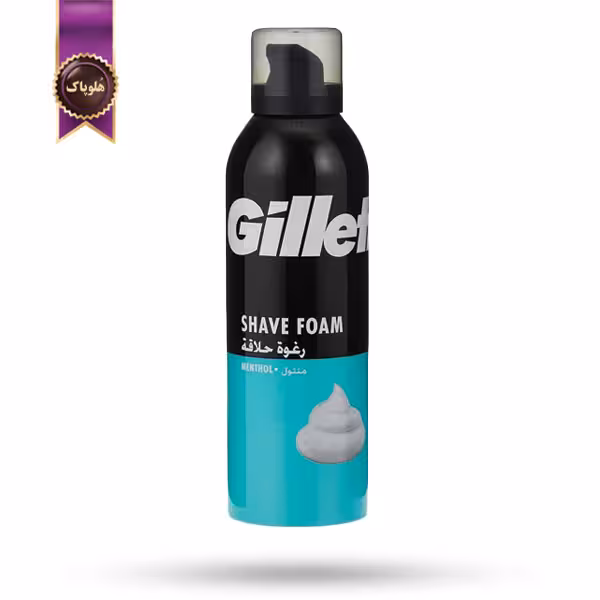 فوم اصلاح مردانه ژیلت Gillette مدل منتول Menthol حجم 300 میلی‌لیتر (اورجینال)