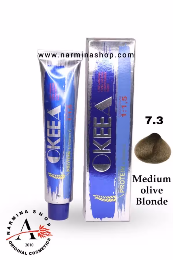 رنگ مو اکیا شماره 7.3 MEDIUM OLIVE BLOUND