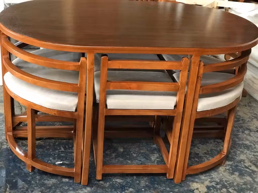 میز و صندلی کمجا 6 نفره کد 8186