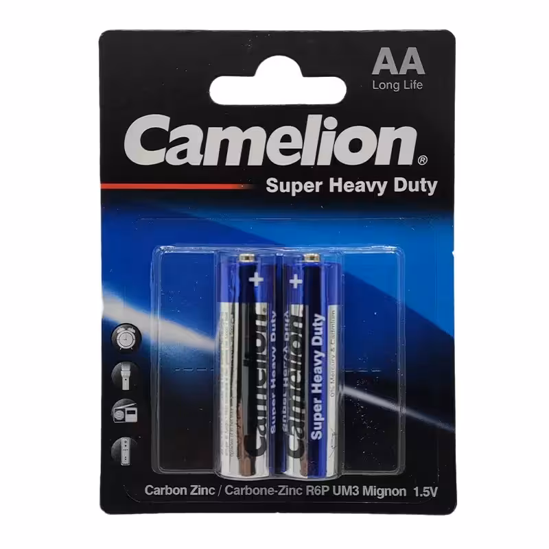 باتری قلمی کملیون مدل Super Heavy Duty بسته 2 عددی