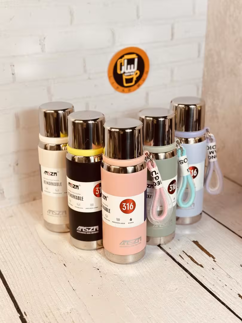 فلاسک بند دار SZM درب استیل حجم 500 میل کد 6514