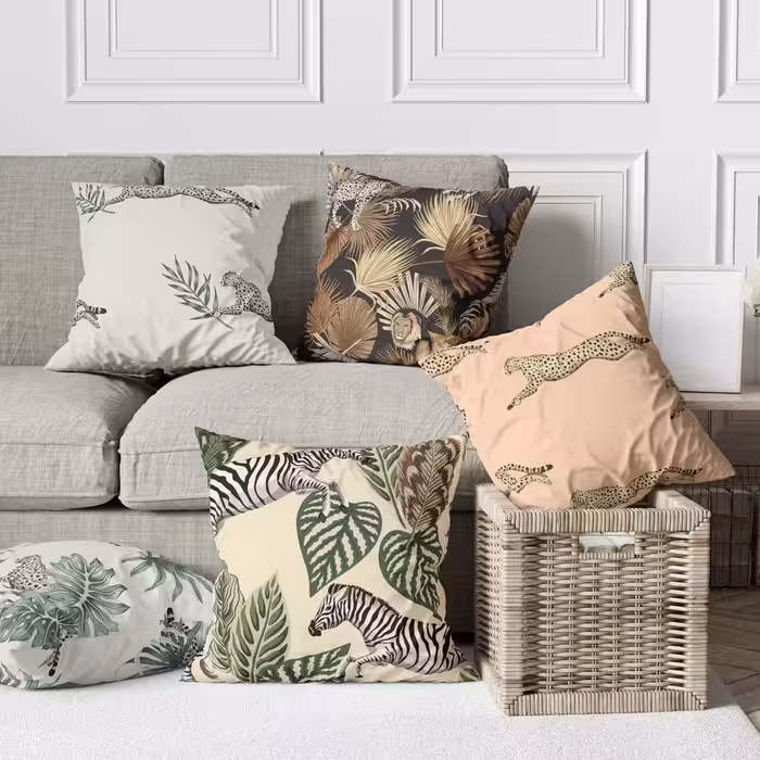 ست کوسن 5 تکه مخمل کد 102