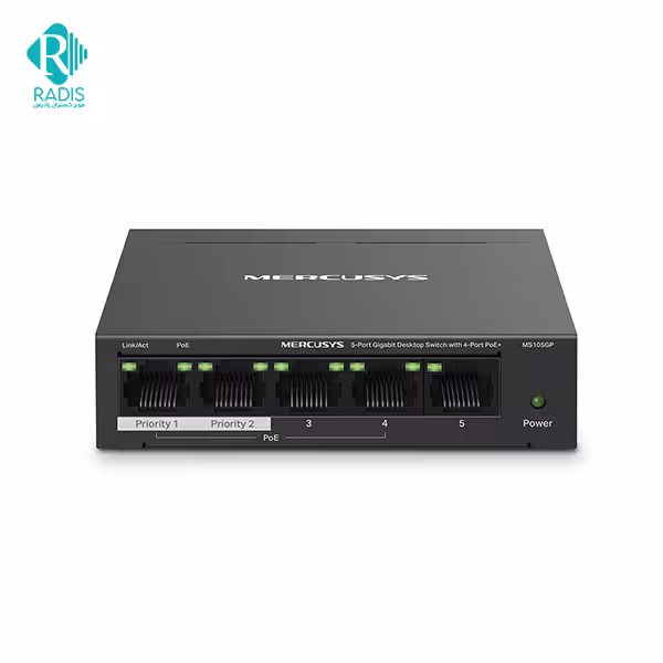 سوئیچ 5 پورت مرکوسیس مدل MS105GP