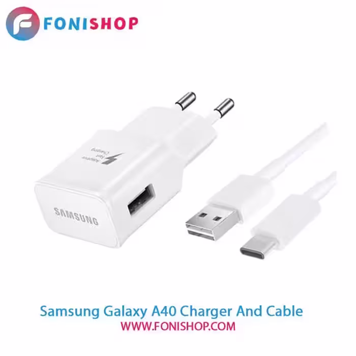 کابل و شارژر اصلی سامسونگ Samsung Galaxy A40