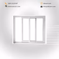 پنجره کشویی UPVC اندازه 1 در 1 (( اقساط یک ساله ))