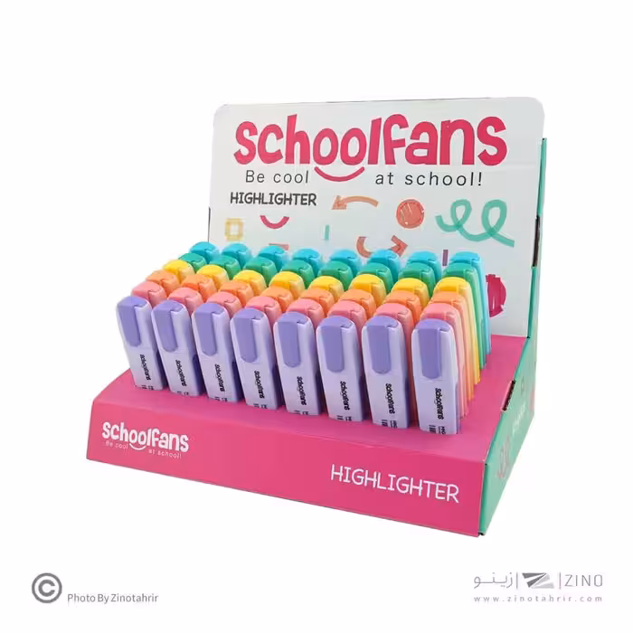 علامت زن رگلامی بدنه کلاسیک پاستلی اسکول فنز استند64عددی کد92301