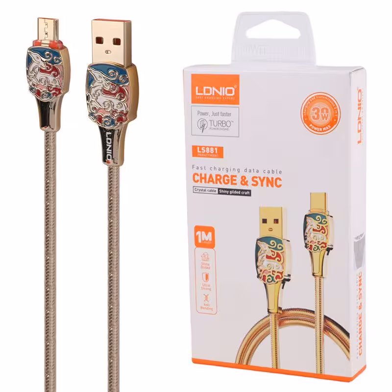 کابل شارژ تایپ سی الدینیو مدل LS881