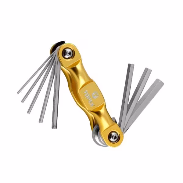 آلن چاقویی شش گوش دسته فلزی فانتزی 8عددی تاپکس